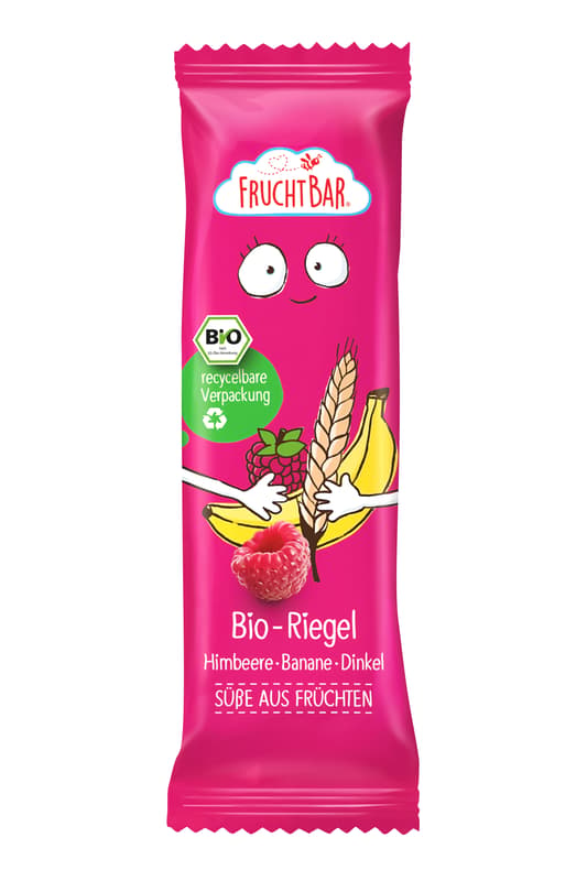 FruchtBar BIO Riegel Himbeere, Banane, Dinkel (4er Pack)