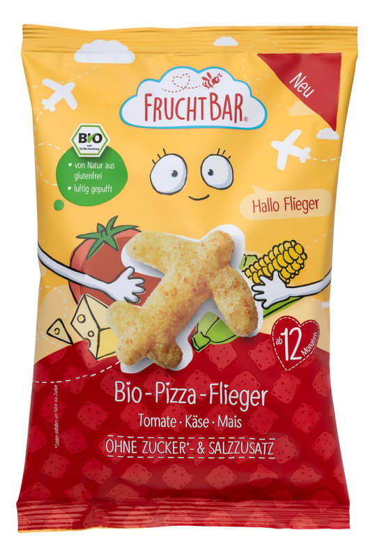 FruchtBar BIO Pizza-Flieger,Tomate,Käse,Mais