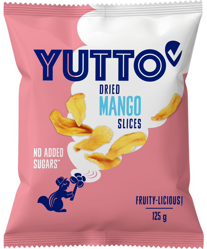 Yutto Mangostreifen ungezuckert