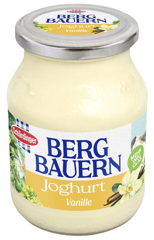 Schärdinger Bergbauern Fruchtjoghurt Vanille im Mehrwegglas