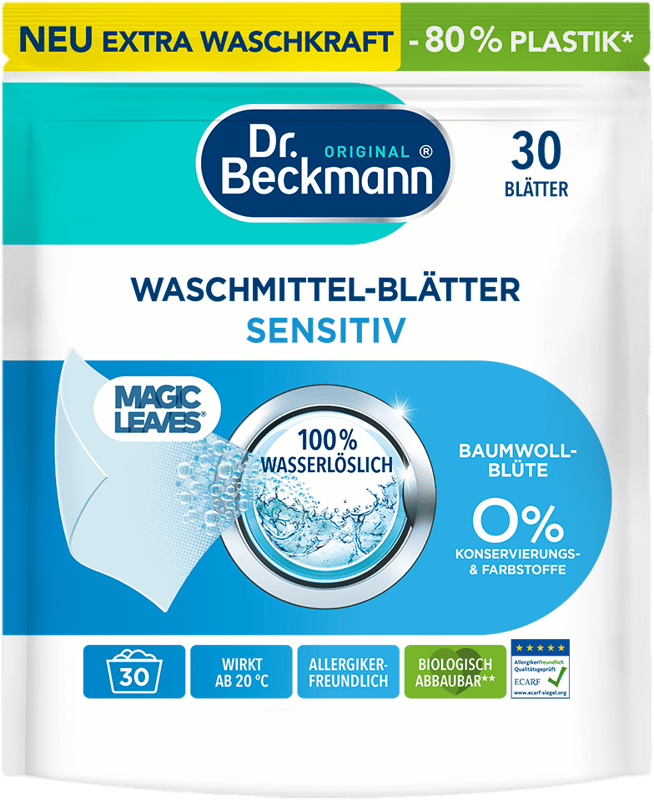 Dr. Beckmann Detergent Sheets Sensitive Cotton Blossom
