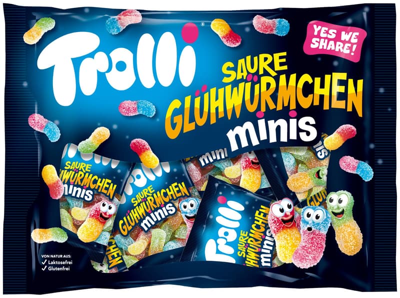 Trolli Sour Glowworms Minis