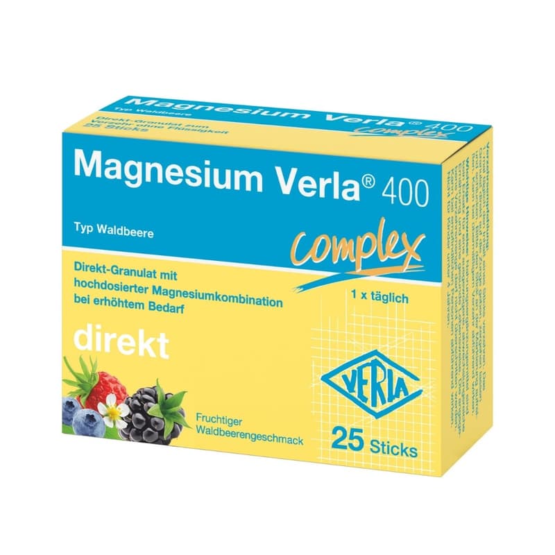 MAGNESIUM VERLA® 400 complex direkt Sticks - Waldbeere