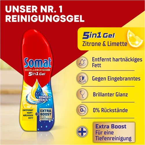 Somat Excellence Premium 5 in 1 Gel Zitrone & Limette
