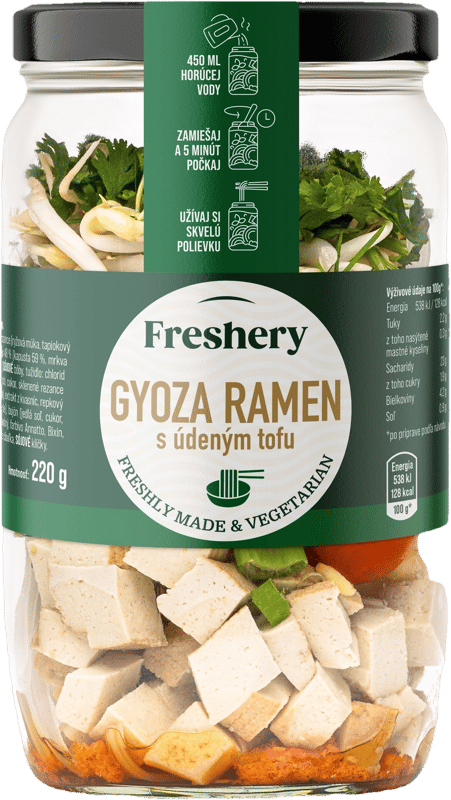 Freshery Gyoza Ramen mit geräuchertem Tofu