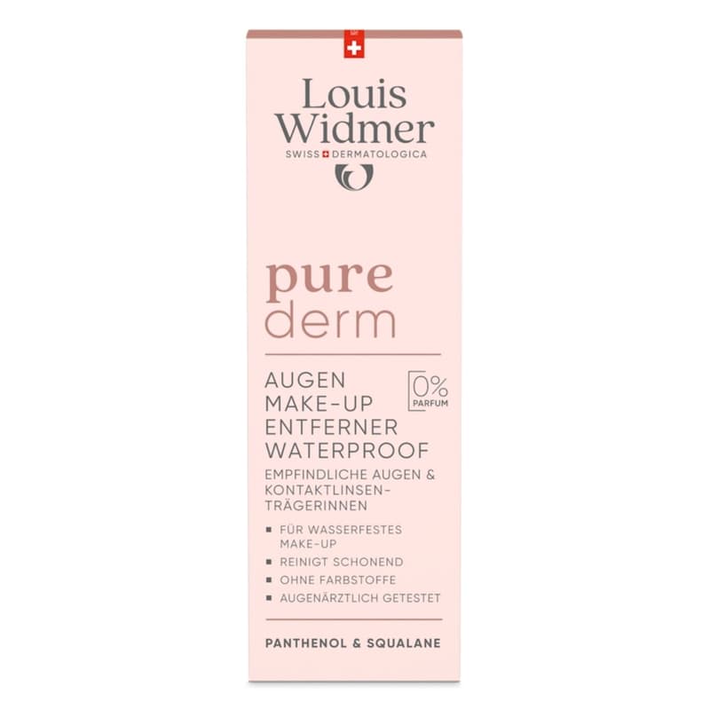 Louis Widmer purederm Augen Make-up Entferner Waterproof - ohne Parfum