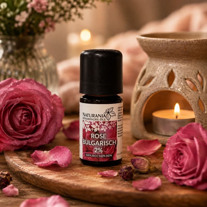 Naturania Ätherisches Öl Bio Rose bulgarisch 2%