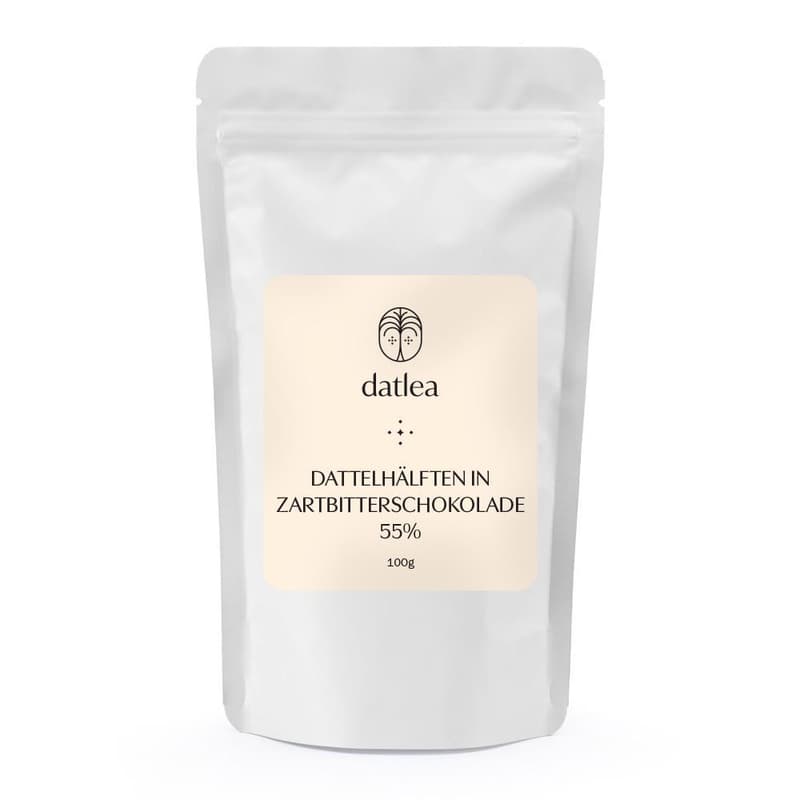Datlea Premium Dattelhälften in Zartbitterschokolade (55 %)