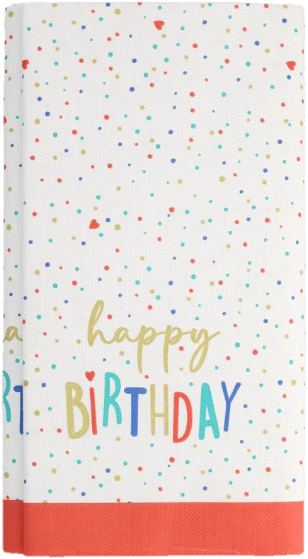 PAPSTAR Tablecloth, paper 120 cm x 180 cm "Happy Birthday"