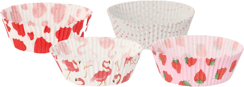 PAPSTAR 60 Backförmchen Ø 5 cm · 2 cm 4 Motive sortiert