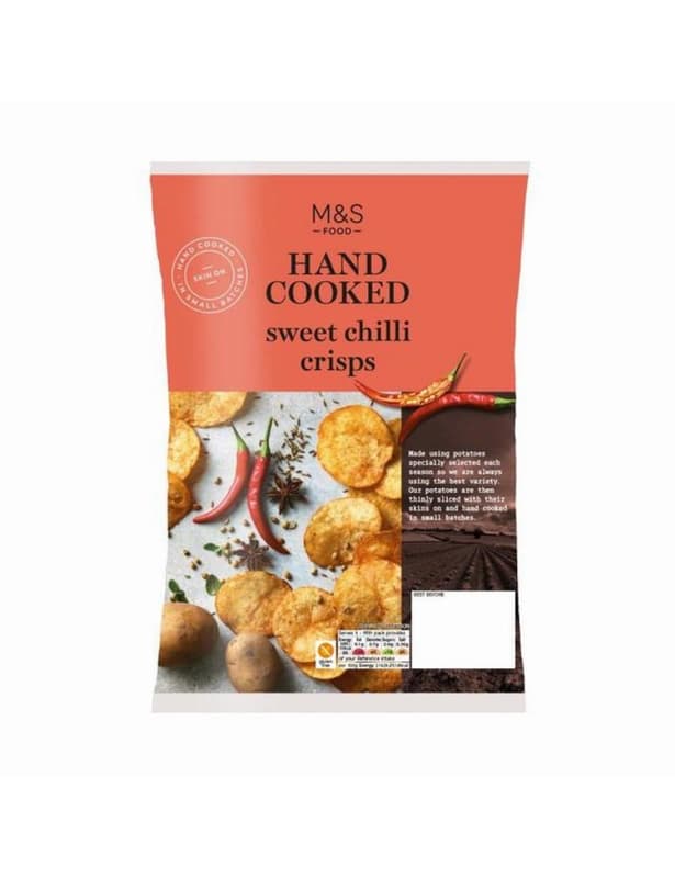 Marks & Spencer Fried potato chips with sweet chili flavor