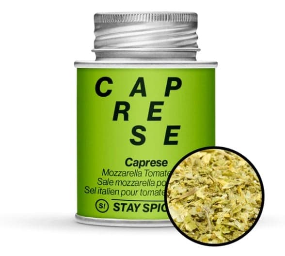 Stay Spiced! Caprese - Mozzarella tomato salt