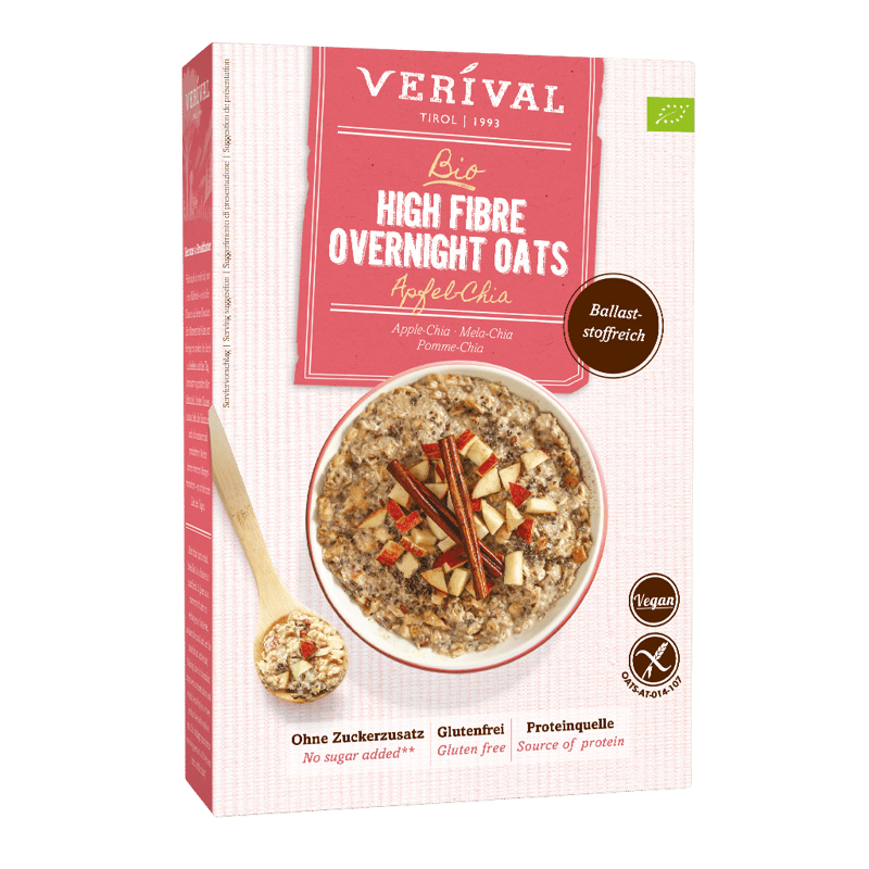 Verival BIO Overnight Oats High Fiber Apfel-Chia