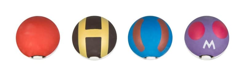 Pokémon rubber 3D Ball Form 4pcs