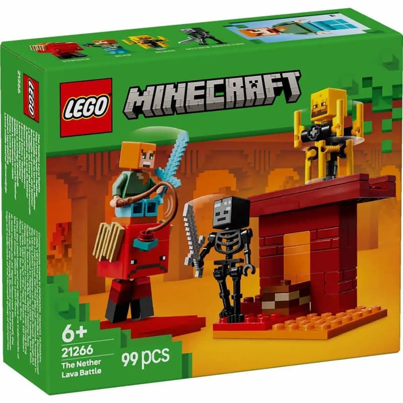 LEGO Minecraft "The lava duell in Nether"