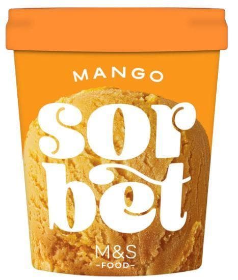 Marks & Spencer Mangosorbet mit Mangopüree (tiefgekühlt)