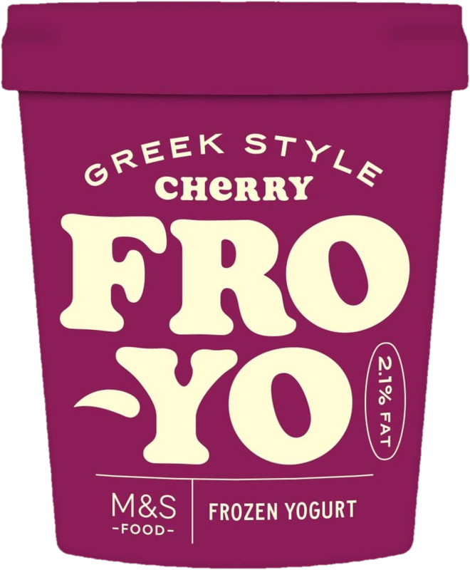Marks & Spencer Frozen Yoghurt Greek Style with Cherries (tiefgekühlt)