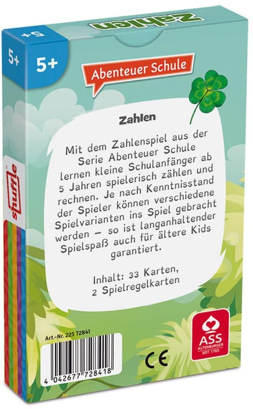 Lernspiel Abenteuer Schule Zahlen