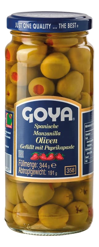 GOYA manzanilla olives stuffed with paprika paste