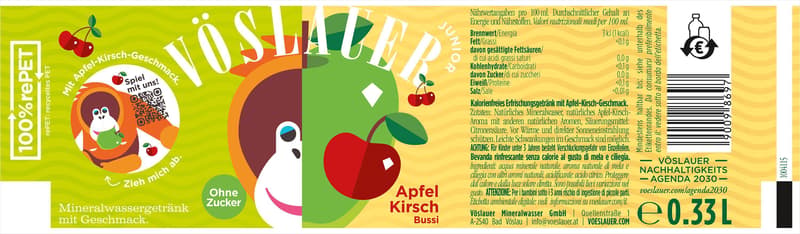 Vöslauer Junior Flavours Apple-Cherry 6x0,33l (EinwegPFAND)