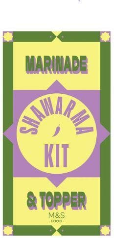 Marks & Spencer Shawarma Kit Marinade and Topping
