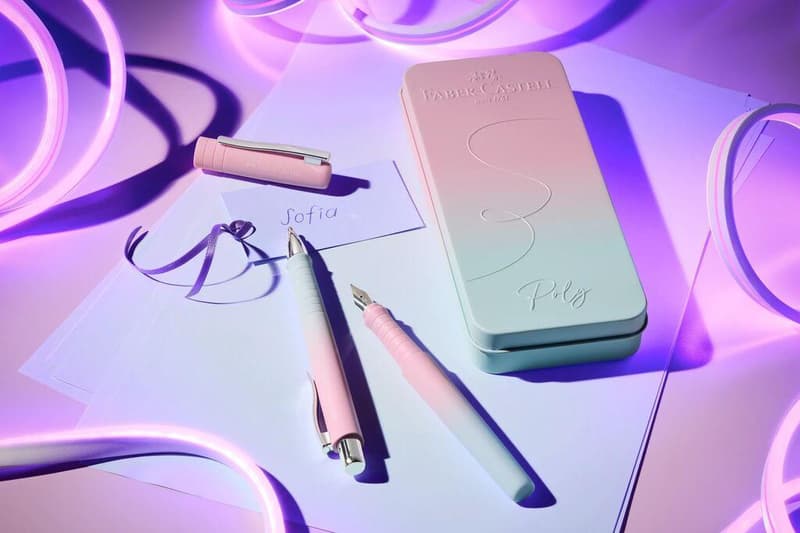 Faber-Castell Set Poly Ball Pen Blushing Sky Füller KS