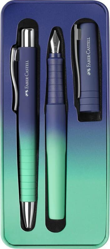 Faber-Castell Set Poly Ball Pen Buzzing Blue Füller KS