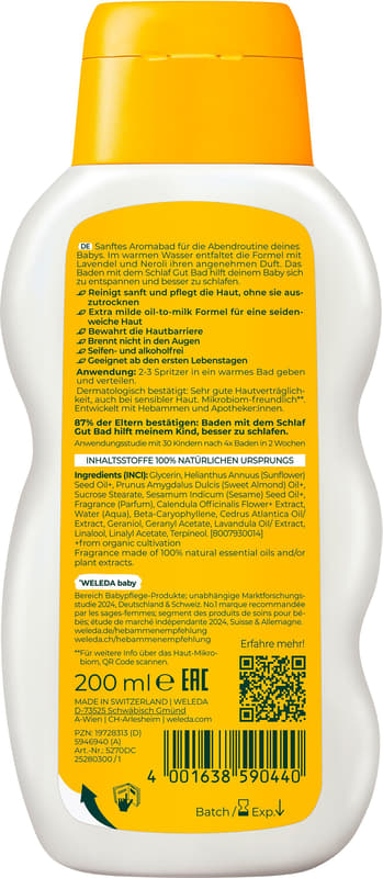 Weleda Baby Calendula Schlaf Gut Bad