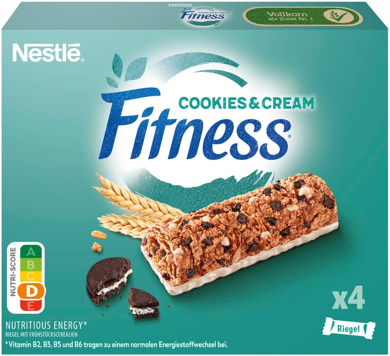 Nestlé Fitness Cerealien-Riegel Cookies Cream