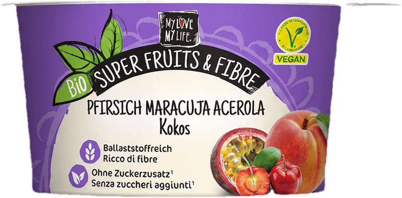 MyLove-MyLife BIO Super Fruits & Fibre - Pfirsich, Maracuja, Acerola