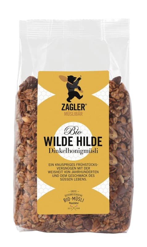 Zagler Müslibär BIO Wilde Hilde Dinkel-Honigmüsli