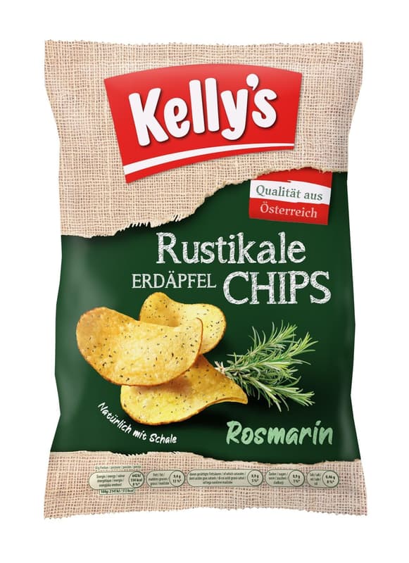 Kelly's Rustikale Erdäpfel Chips Rosmarin