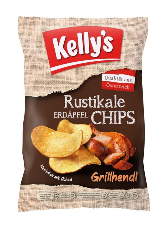 Kelly's Rustikale Erdäpfel Chips Grillhendl
