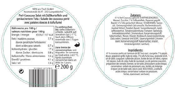 NENI Pearl Couscous Salad 200g