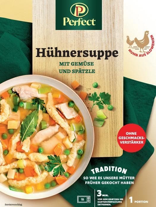 Hühnersuppe mit Gemüse und Spätzle