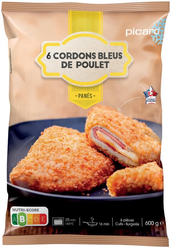 PICARD 6 Hühner Cordon Bleu (tiefgekühlt)