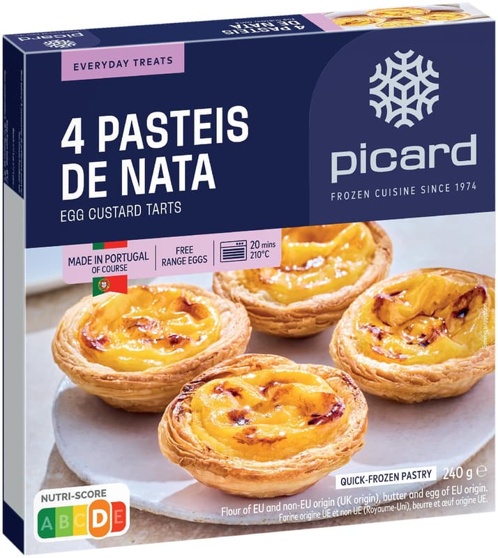 PICARD 4 Pastel de Nata (tiefgekühlt)
