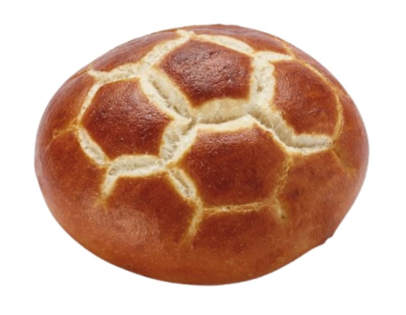 Laugenfussball Brötchen