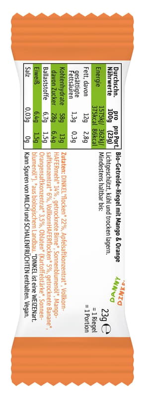 Freche Freunde BIO Frecher Riegel Mango & Orange