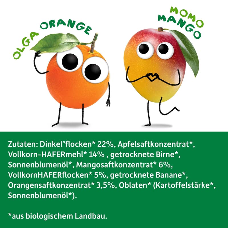 Freche Freunde BIO Frecher Riegel Mango & Orange