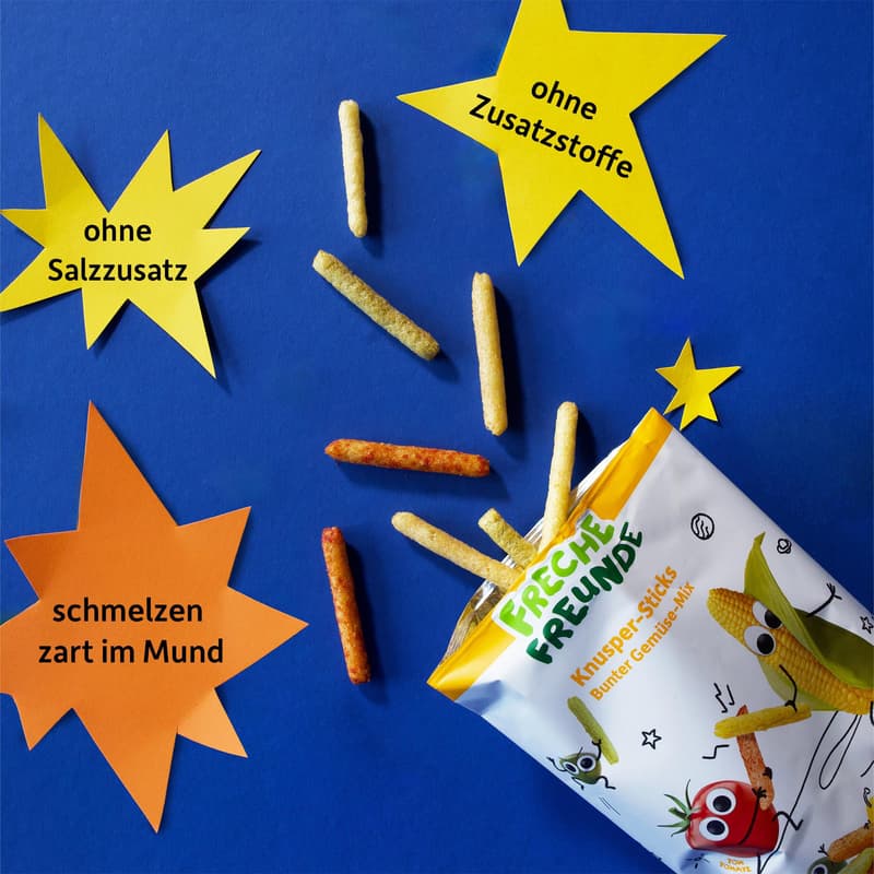 Freche Freunde BIO Knusper-Sticks Bunter Gemüse-Mix