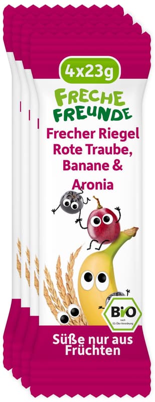 Freche Freunde BIO Frecher Riegel Banane, Rote Traube & Aronia