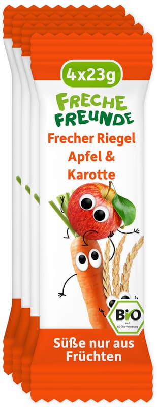 Freche Freunde BIO Frecher Riegel Apfel & Karotte