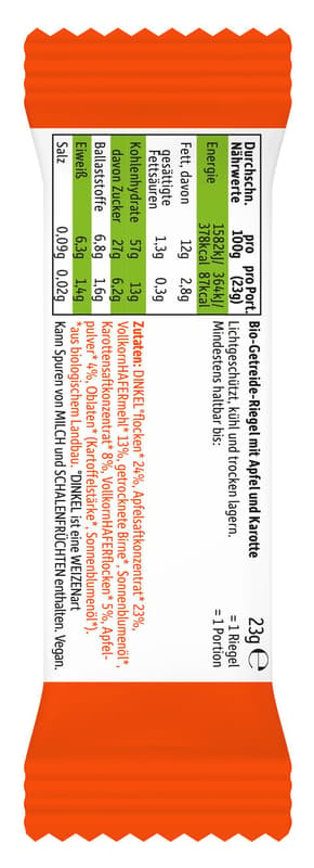 Freche Freunde BIO Frecher Riegel Apfel & Karotte