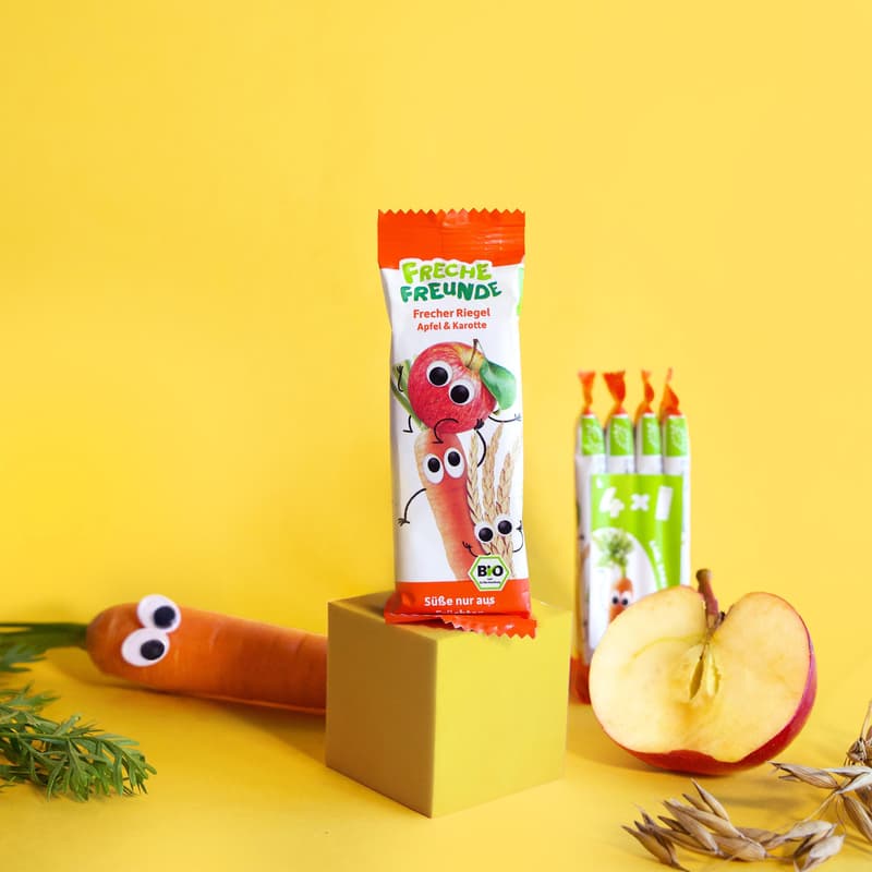 Freche Freunde BIO Frecher Riegel Apfel & Karotte