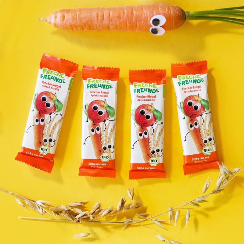 Freche Freunde BIO Frecher Riegel Apfel & Karotte