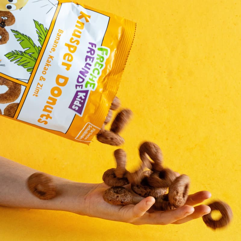 Freche Freunde Kids BIO Knusper Donuts Banane, Kakao & Zimt