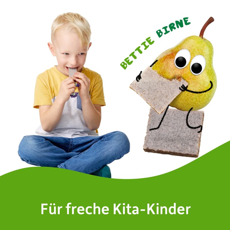 Freche Freunde BIO Riegel Pfirsich, Birne, Pflaume & schwarze Johannisbeere