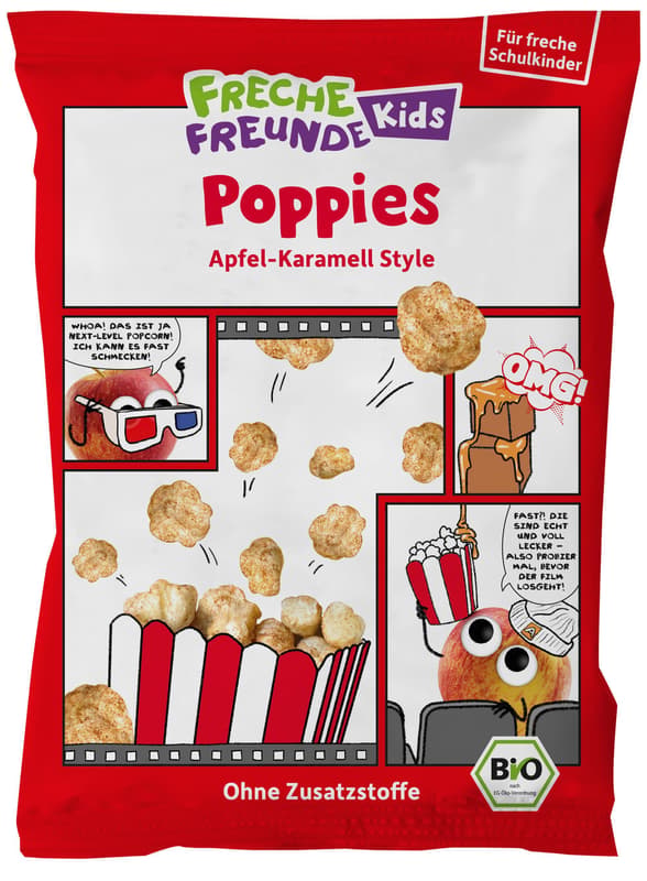 Freche Freunde Kids BIO Alfreds Poppies Apfel-Karamell Style