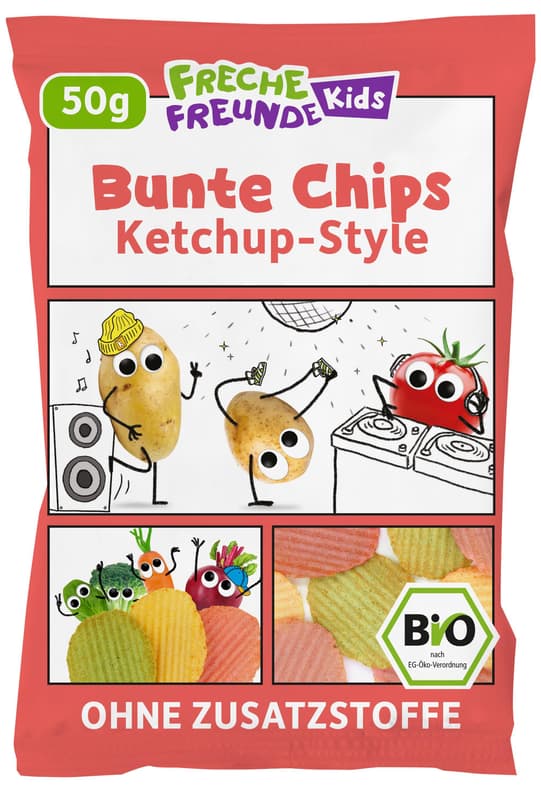 Freche Freunde Kids BIO Bunte Chips Ketchup-Style